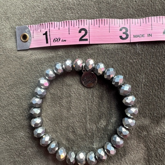 Kinsley Armelle Silver and Gray Bracelet Set of 4 - Picture 5 of 5